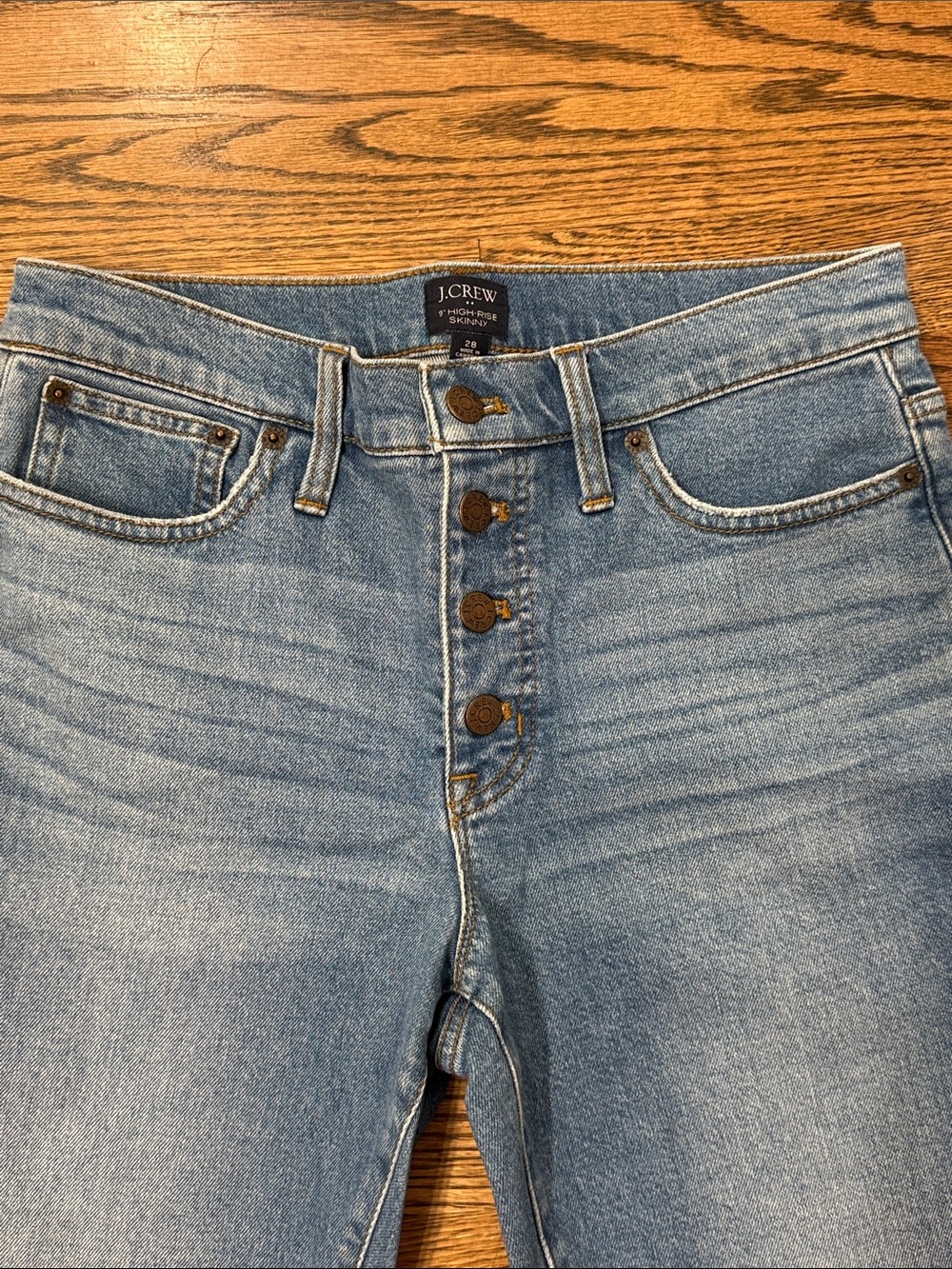 J.Crew 9” High-Rise Skinny Size 28 Jeans - Picture 2 of 5